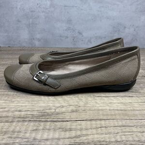 Liz Claiborne Kori~Ash/Pewter Suede Flats~Size 7M Women's